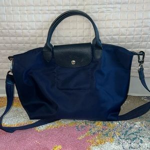 Longchamp blue cross body bag/tote